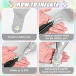 Red Blue Silver Star Balloons,12Pcs Four Angle Star Foil Balloons,26Inch and 10Inch Red Blue Quadrangle Helium Balloon for 4th of July Independence Day Patriotic Birthday Usa Party Decorations