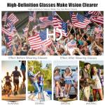 QYVEWY Bulk American Flag Sunglasses for Adult Classic Patriot 4th of July Glasses UV400 Protection 50/100 Pack (100Blue lens)