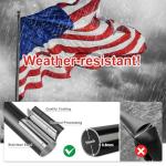 cogardenshower Heavy Duty Ground Flag Pole Kit - 8.5FT Tangle Free Inground Flagpole with Windproof Prong,Portable Flag Pole for Outside House,Yard,Garden,Outdoor - Black