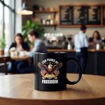 KCVLDG USA 250th Anniversary Mug 250 Years Of Freedom Mug 11 Oz Double Sided Mug for Veterans,250 Anniversary USA Gifts Independence Day Gifts