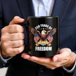 KCVLDG USA 250th Anniversary Mug 250 Years Of Freedom Mug 11 Oz Double Sided Mug for Veterans,250 Anniversary USA Gifts Independence Day Gifts