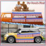 4 Packs 39Ft 4th of July Parade Floats Foil Fringe, Each 10 ft x 15'' American Flag Stripes and Stars Tinsel Patriotic foil Fringe Garland for 4th of July Trailer Car Graduation Homecoming Party