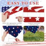 Junkin 2 Pcs 4th of July Heart Yard Signs Decorations Outdoor Patriotic Garden Stake 250th Anniversary USA American Yard Sign for Independence Day Memorial Day Garden Lawn Outdoor Decor