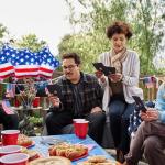 10 Pack 18 Inch American Flag Star Foil Balloons, Patriotic USA Helium Mylar Balloons for 4th of July, Memorial Day, Veterans Day, Independence Day, Military Welcome Home Party Decorations