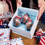 Valery Madelyn Memorial Day Decorations 4th of July Bald Eagle Decor, 3Pcs USA Eagle Statue Red White and Blue Decorations, Patriotic Independence Day USA 250th Anniversary Americana Home Decor 3"