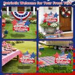American 250th Anniversary Decorations 1776-2026 USA 250 Years Birthday Yard Signs with Stakes Patriotic 4th of July Freedom Welcome Sign Lawn Garden Decor for House Indoor Outdoor Party Decorations