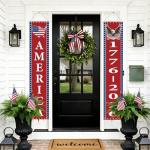 250th Anniversary American Banners - 2 Pack 4th of July Decorations Banner - 1776-2026 250th Anniversary Patriotic Hanging Banner Red White and Blue Independence Day Decor for Indoor Outdoor