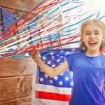 Shitailu 4th of July Streamers Popper, Hand Throw Streamers, No Mess Confetti Magic Paper Cracker for Independence Day Celebration, Patriotic Theme Party, Birthday Wedding Graduation Party (10Pack)