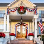 4th of July Decorations - 2 Pack 2x20 FT Patriotic Decorations Bunting Flags with Ribbon Ties - Fourth of July Deals Red White and Blue Independence Day 250th Anniversary Banner Indoor Outdoor Decor