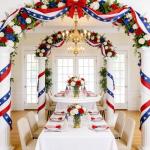 4th of July Decorations - 2 Pack 2x20 FT Patriotic Decorations Bunting Flags with Ribbon Ties - Fourth of July Deals Red White and Blue Independence Day 250th Anniversary Banner Indoor Outdoor Decor