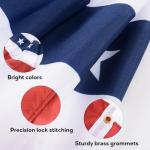 GOAUS 3x6 Ft American Bunting Flags with Grommets&Zip Ties, 4th July 250 Anniversary Decorations Outdoor USA Patriotic Pleated Fan Banners, Red White and Blue Decor for Memorial Day (Set of 4)