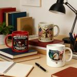 250th Anniversarys USA Mug, 1776-2026 America 250th Anniversarys Ceramic Coffee Mug, Patriotic Gift, 4th Of July Accessories (2D Print)