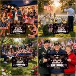 250th Anniversary Yard Sign, 25"x16" Large 250 Years of Freedom 1776-2026 Decorative Garden Stakes USA Patriotic Lawn Decorations 4th of July Outdoor Party Decor Supplies Black