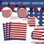 Bzhouyy Patriotic Party Supplies for 24 Guests, 168PCS Memorial Day & 4th of July Decorations, American Flag Disposable Tableware Set with Plates Cups Napkins Cutlery, 250th Anniversary Party Kit