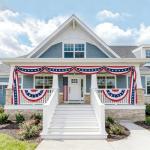 25 Ft 4th of July Decorations Patriotic Door Decorations American Flag Bunting Banner for 250th Independence Day（1 Pack)