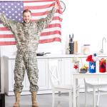 Domensi 12 Pcs Memorial Day Table Centerpieces Patriotic Vases Red White and Blue Decor Galvanized Metal Vase for Flower Mason Jars Utensil Holder for Kitchen Home 4th of July Memorial Day Decorations