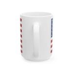 Lightfire Printing Patriotic American Flag Cup Novelty Coffee Mug for Office and Home Indepedance Day, Presidents Day, 4th of July Gifts – 11oz or 15oz (08 - American Flag, 15oz)