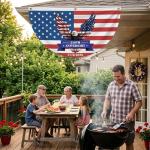 2PCS America 250th Anniversary Flag, 1.5x3 FT 1776-2026 US Semiquincentennial Bunting Fan Flags with Nylon Ropes for Outdoor Porch Fence Wall, Patriotic American Celebration Decor