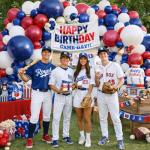 Tesochye 143Pcs Red White and Blue Balloon Arch Kit,Navy Blue Ruby Red Sand White Patriotic Balloons for Graduation Patriotic 4th of July Independent Day Nautical Baseball Birthday Party Decorations