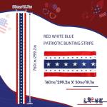 USA Bunting Flag 4th of July Red White Blue American Patriotic Independence Day and Memorial Days Decorations