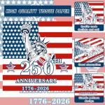 4th of July Party Supplies Set, Patriotic Theme Kit for Independence & Election Day Decorations, Includes Plates, Napkins, Cups, Patriotic & 4th of July Party Decorations-20 Guests (Light Blue)