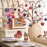 Valery Madelyn 4th of July Tree Decorations for Patriotic Memorial Day Ornaments, 35Pcs Red White Blue Shatterproof Top Hat Star Americana Hanging Ball Decor for Independence Day USA 250th Anniversary