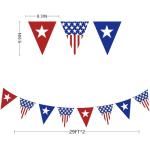 60Ft Patriotic Party Decorations Red Blue White Patriotic Themed Nylon Banner Flag Garland Streamers for USA American 4th of July Independence National Day Birthday Baby Shower Party Decorations