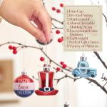 Valery Madelyn 4th of July Tree Decorations for Patriotic Memorial Day Ornaments, 35Pcs Red White Blue Shatterproof Top Hat Star Americana Hanging Ball Decor for Independence Day USA 250th Anniversary