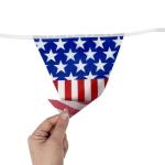 60Ft Patriotic Party Decorations Red Blue White Patriotic Themed Nylon Banner Flag Garland Streamers for USA American 4th of July Independence National Day Birthday Baby Shower Party Decorations