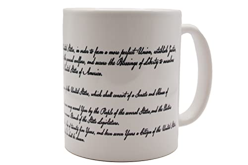 Patriotic US Constitution Flag Coffee Mug