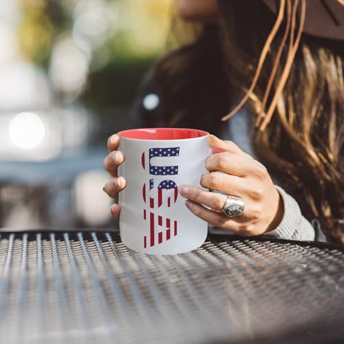 Patriotic American Flag Funny Coffee Mug