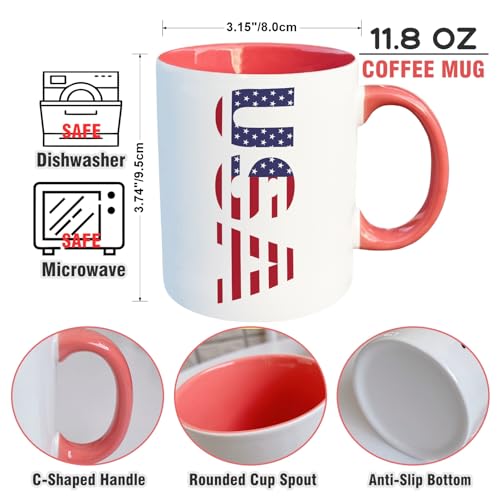Patriotic American Flag Funny Coffee Mug