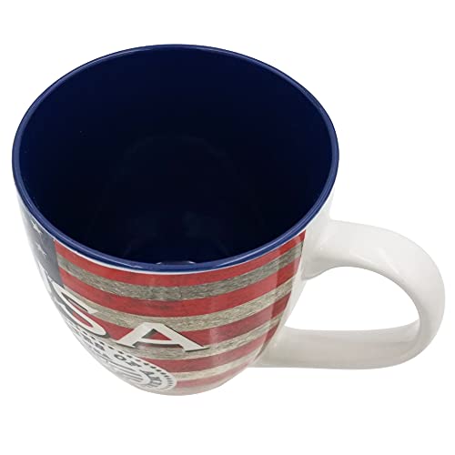 USA Patriotic Mug Set - American Flag Design