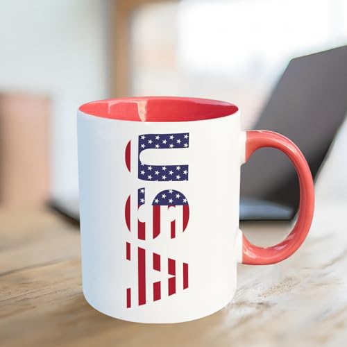 Patriotic American Flag Funny Coffee Mug