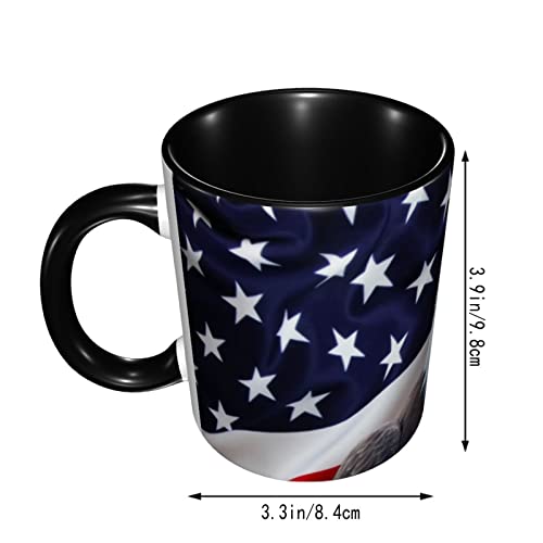 Eagle USA Flag Funny Coffee Mug - 11oz