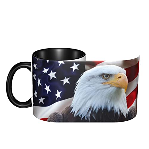 Eagle USA Flag Funny Coffee Mug - 11oz