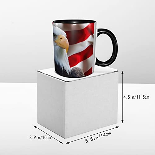 Eagle USA Flag Funny Coffee Mug - 11oz