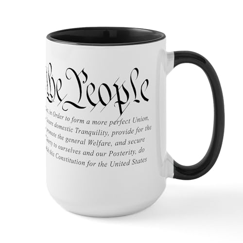 Patriotic U.S. Constitution 15 oz Ceramic Mug