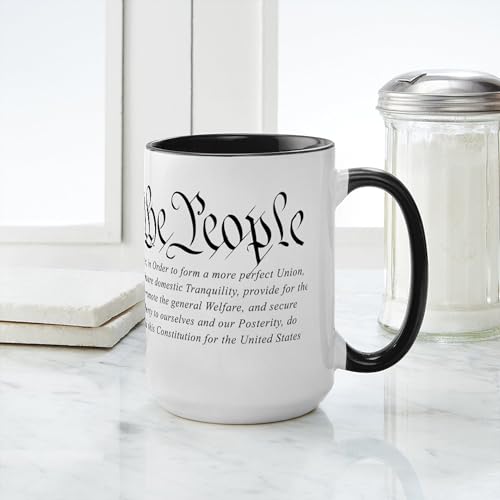 Patriotic U.S. Constitution 15 oz Ceramic Mug
