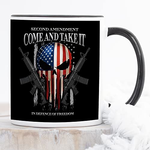 Patriotic Gun Coffee Mug - 11 Oz