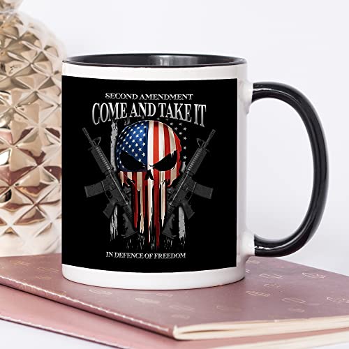 Patriotic Gun Coffee Mug - 11 Oz