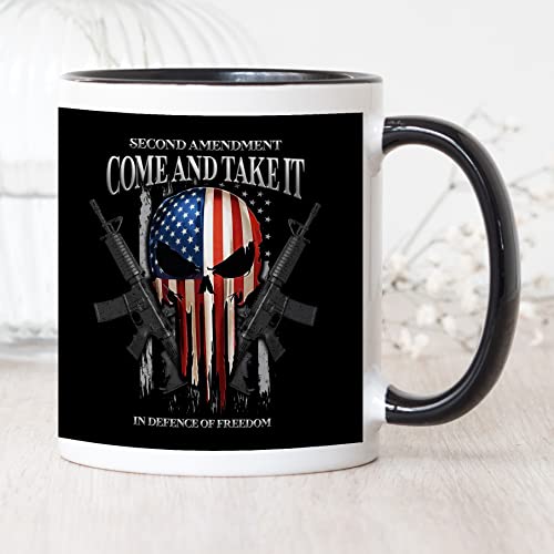 Patriotic Gun Coffee Mug - 11 Oz