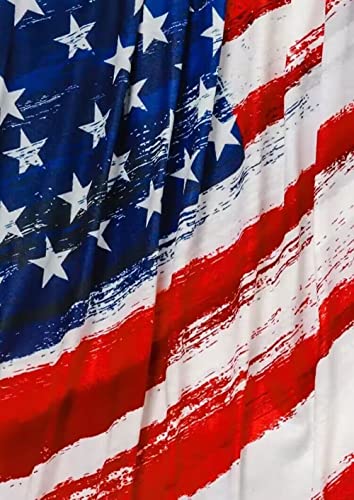 Patriotic Ruffled American Flag Tank Top for Women