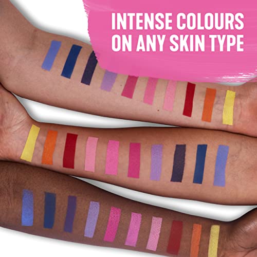 Vibrant 4th of July Face Paint