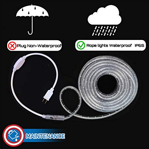 Patriotic LED Rope Lights Kit for July 4th Decoration