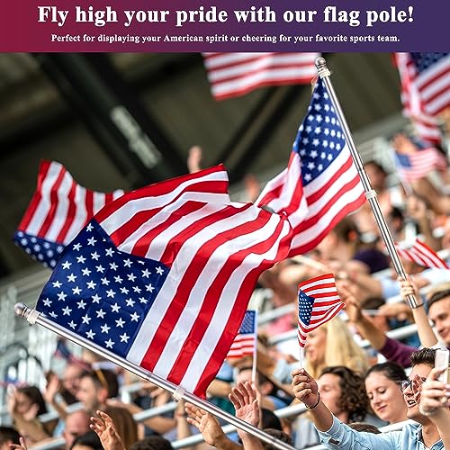 6 FT Tangle-Free Flag Pole for 4th of July