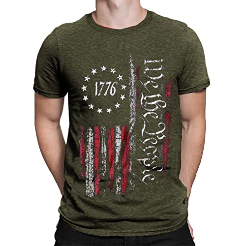 We The People Distressed American Flag Tee