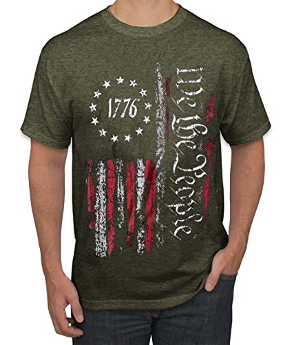 We The People Distressed American Flag Tee