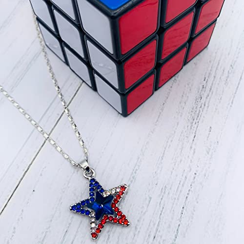 USA Flag Necklace for Women