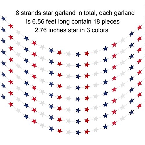 Patriotic Star Streamers for Holidays & BBQs